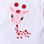 3pcs Giraffe and Polka Dots Print Long-sleeve Baby Set  image 2