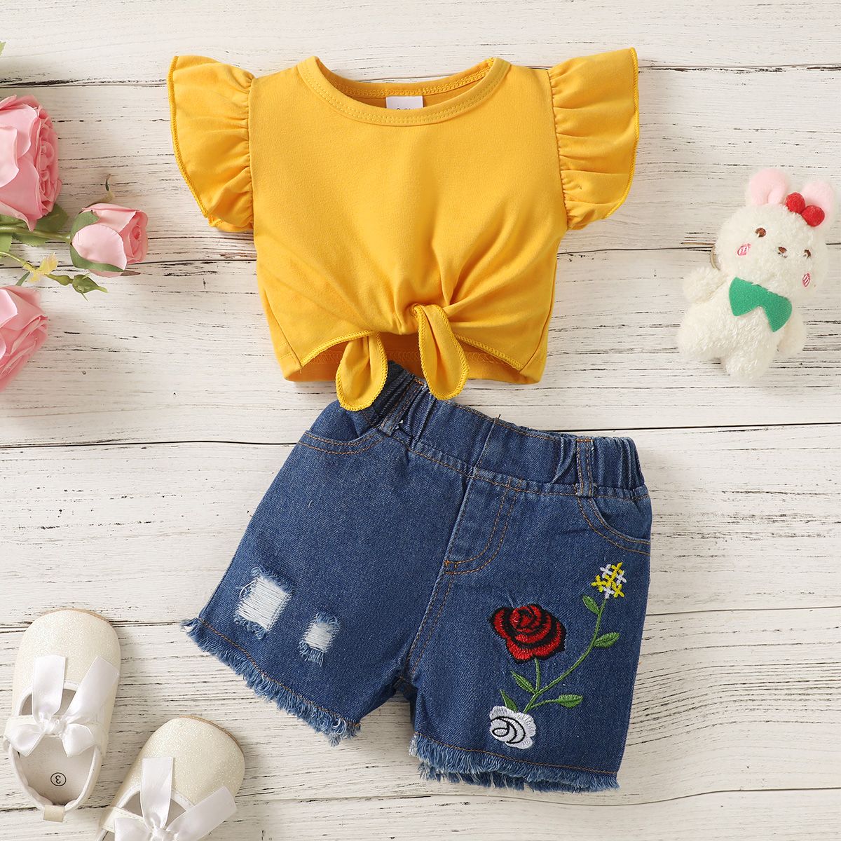 Baby girl clearance denim shorts