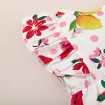 Baby Girl Allover Fruit Polka Dots Print Ruffle Romper   image 6