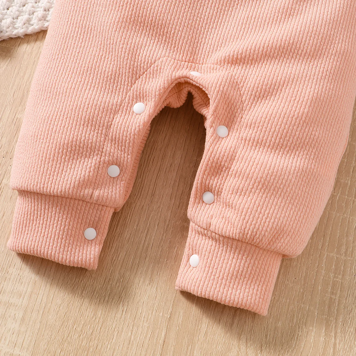 95%Cotton Baby Girl Casual Flutter Long Sleeve Jumpsuit   image 6