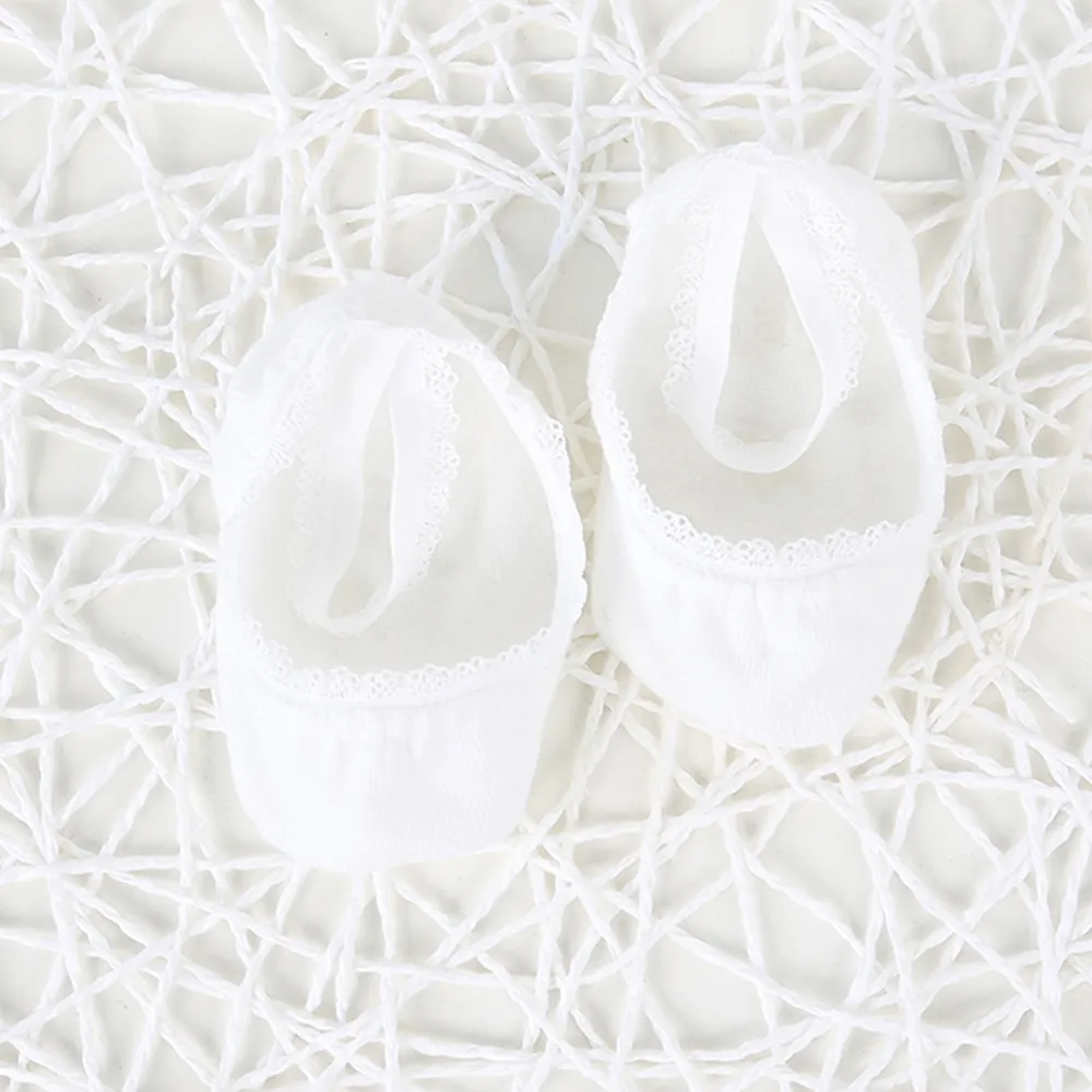 Baby / Toddler Stylish Solid Lace Trim Socks big image 4