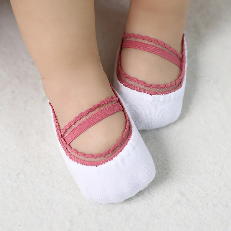 Baby / Toddler Stylish Solid Lace Trim Socks Creamy White