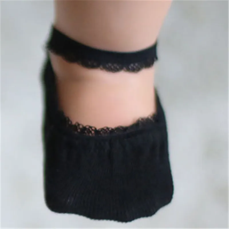 Baby / Kleinkind Stilvolle Socken mit fester Spitze schwarz big image 1