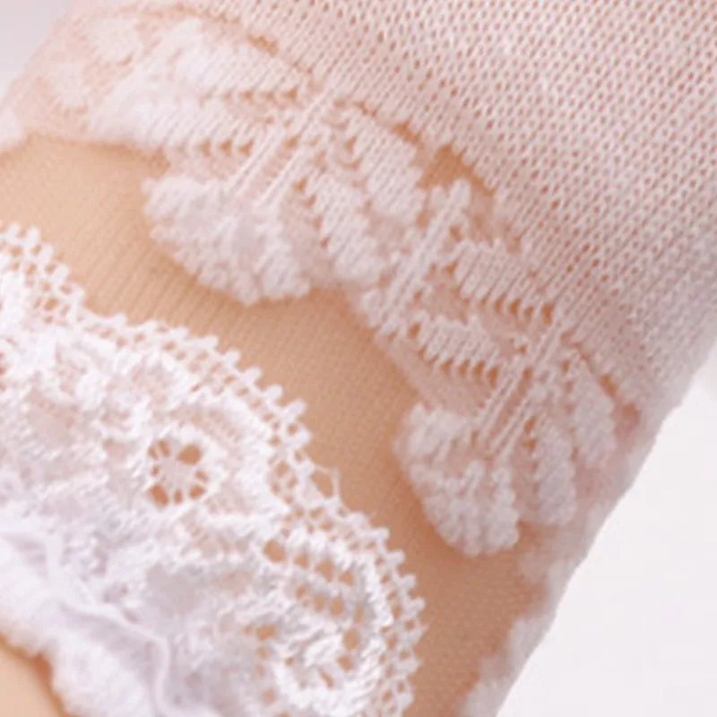 Baby Girl's Lace See-through Sock White big image 1