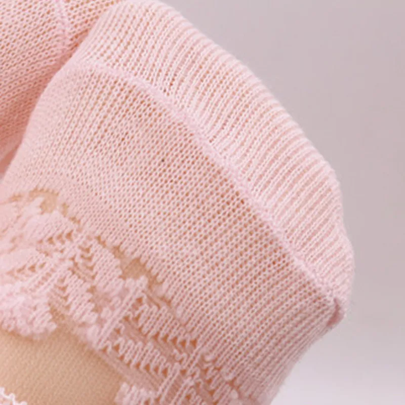 Baby Girl's Lace See-through Sock Pink big image 1