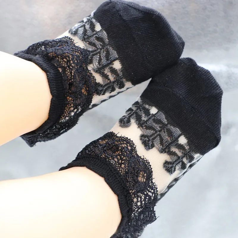 

Baby Girl's Lace See-through Sock