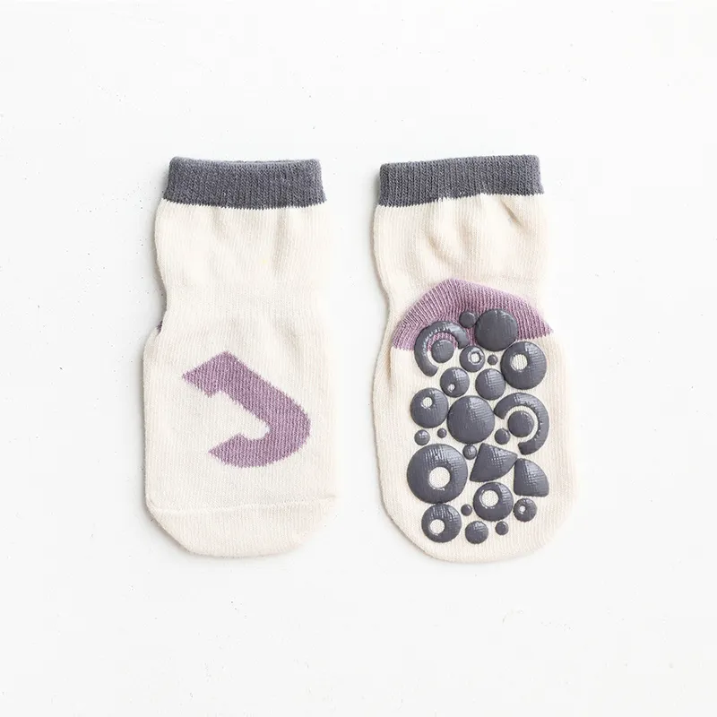 bébé / enfant en bas âge plancher chaussettes antidérapage moyen Blanc big image 1