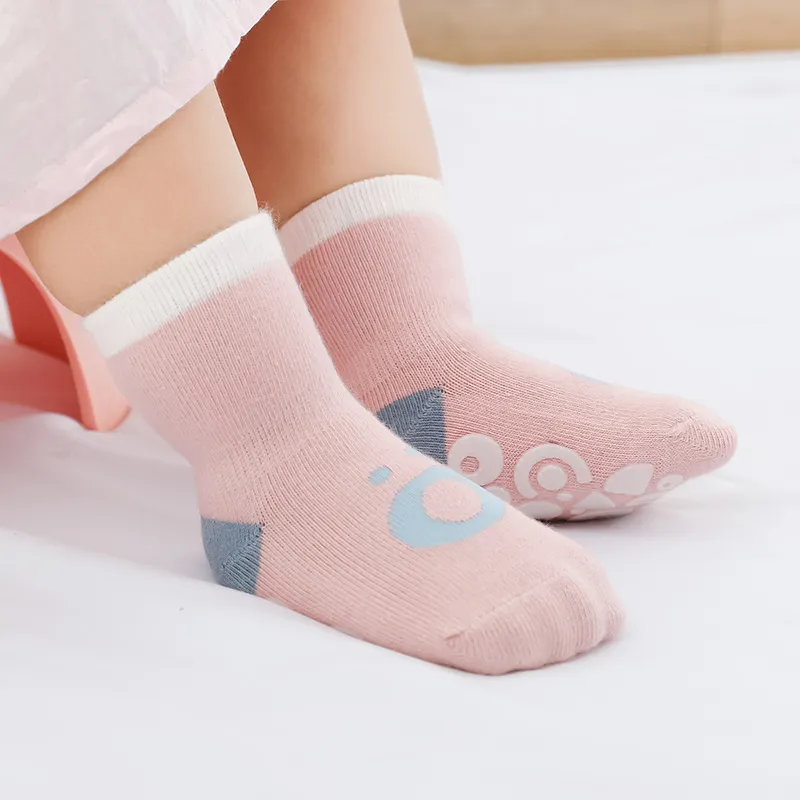 bébé / enfant en bas âge plancher chaussettes antidérapage moyen Rose big image 1