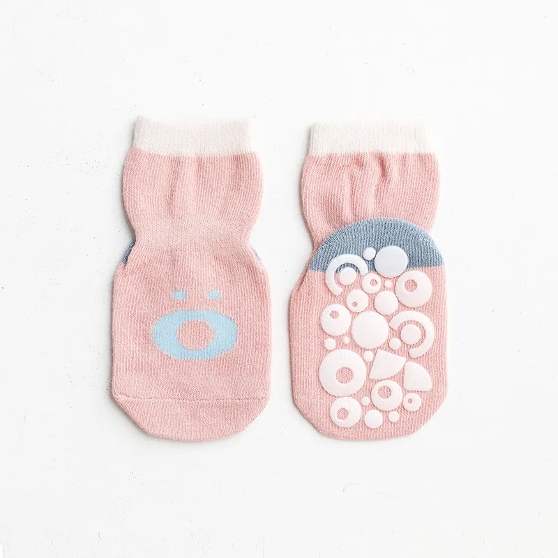 嬰兒/學步防滑地板中間的襪子 粉色 big image 1