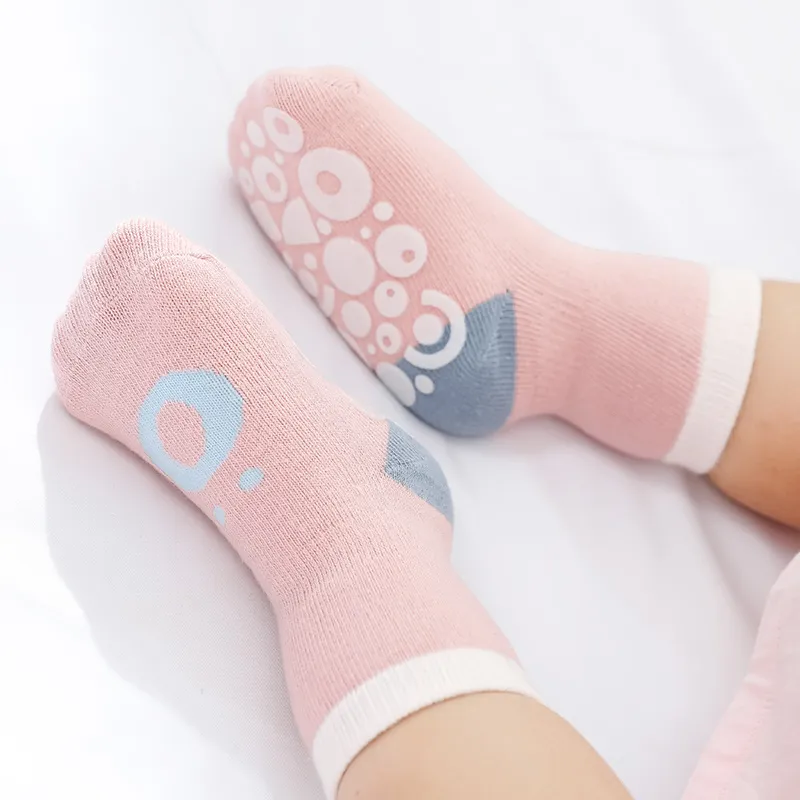 bébé / enfant en bas âge plancher chaussettes antidérapage moyen Rose big image 1