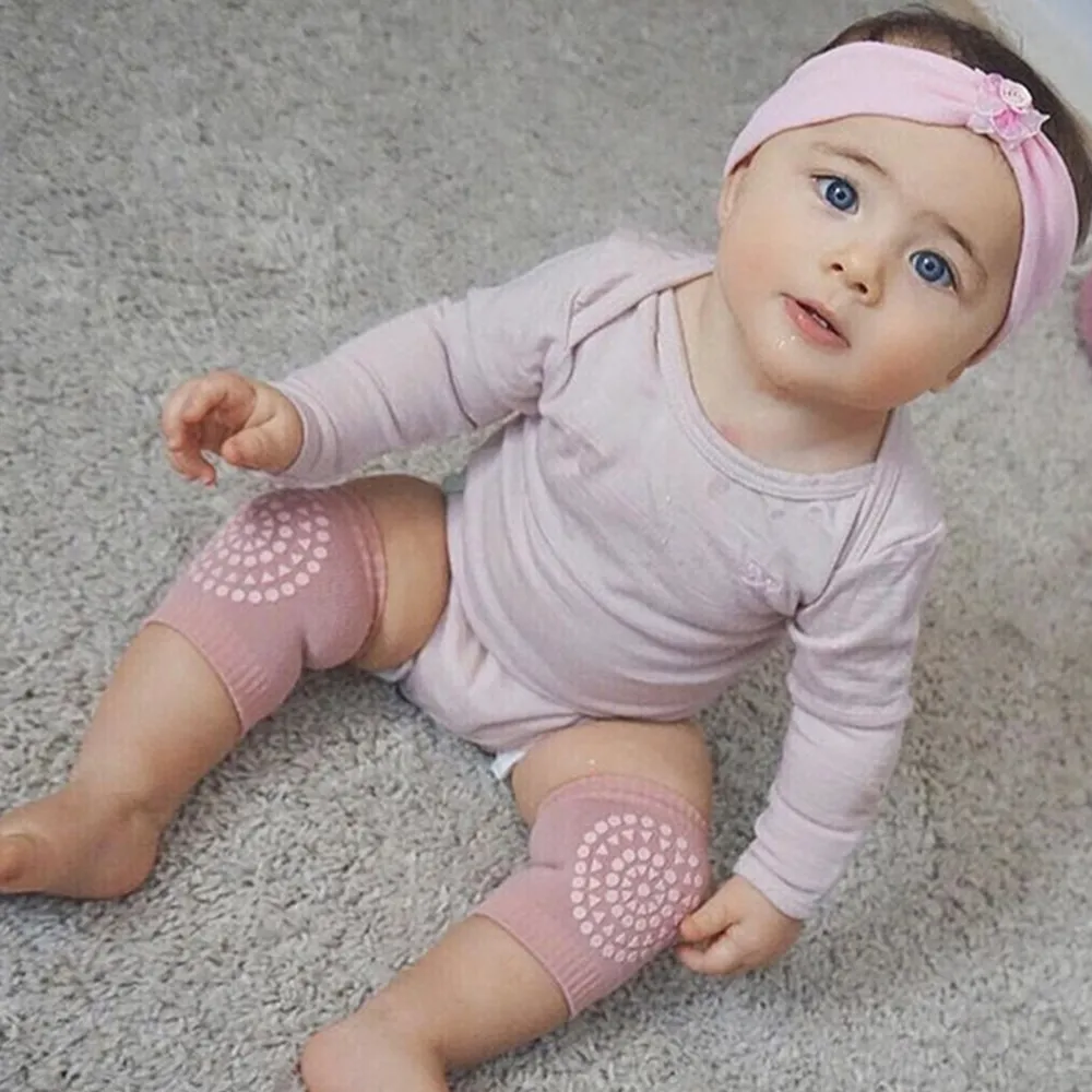 Baby / Toddler Crawling Socks Kneecap Light Pink big image 1