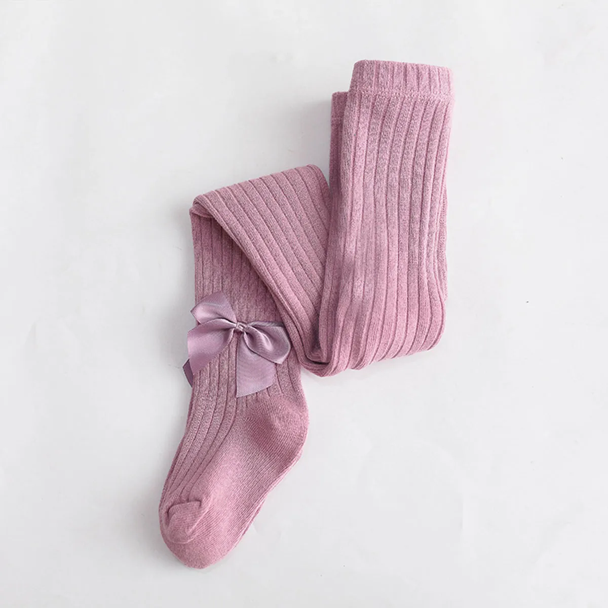 Toddler / Kid Girl Bowknot Stretchy Solid Dancing Leggings
