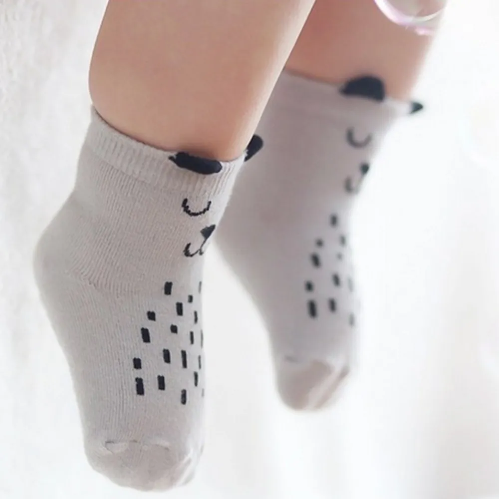 Baby / Toddler Cartoon Floor Socks Grey image 3