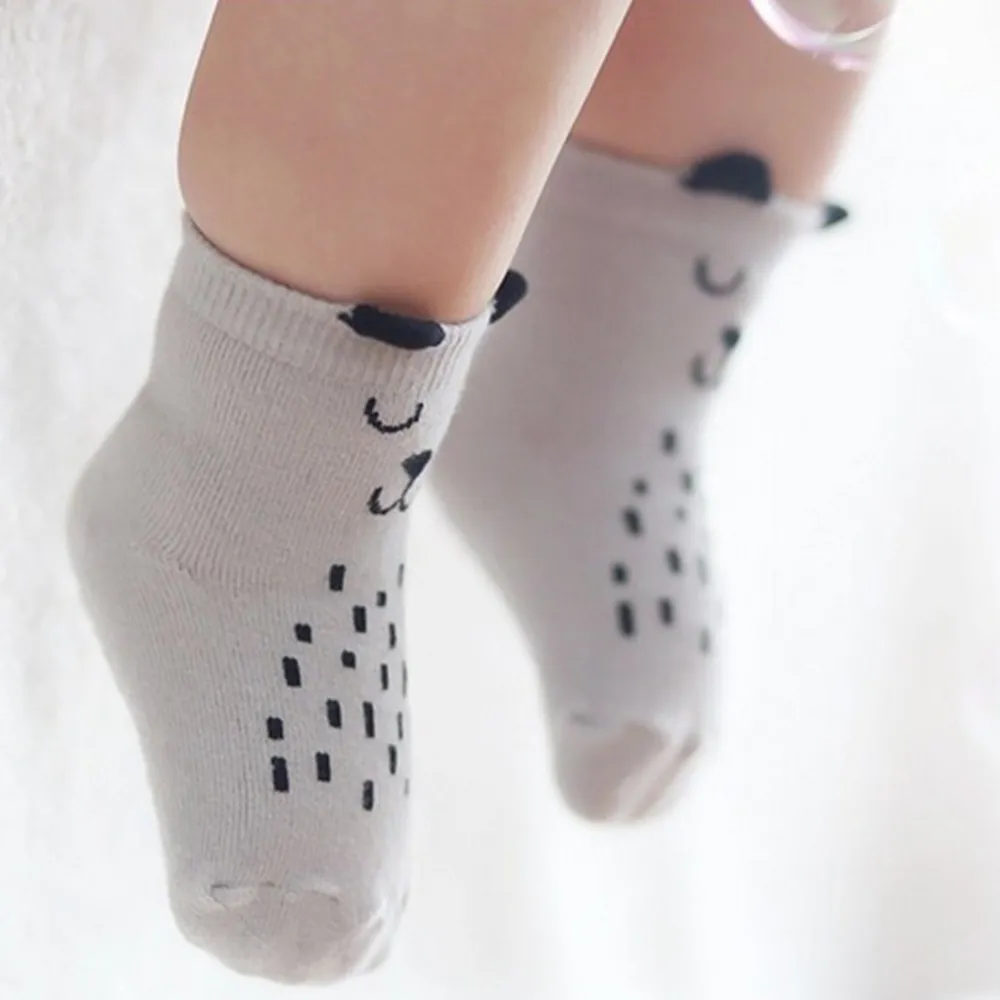 Baby / Toddler Cartoon Floor Socks Grey big image 1