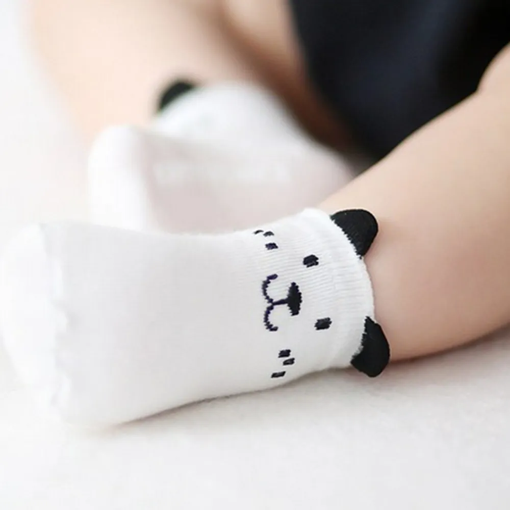 calcetines de piso de dibujos animados para bebés / niños pequeños Blanco big image 1