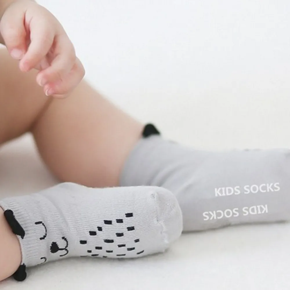 Baby / Toddler Cartoon Floor Socks Grey big image 1