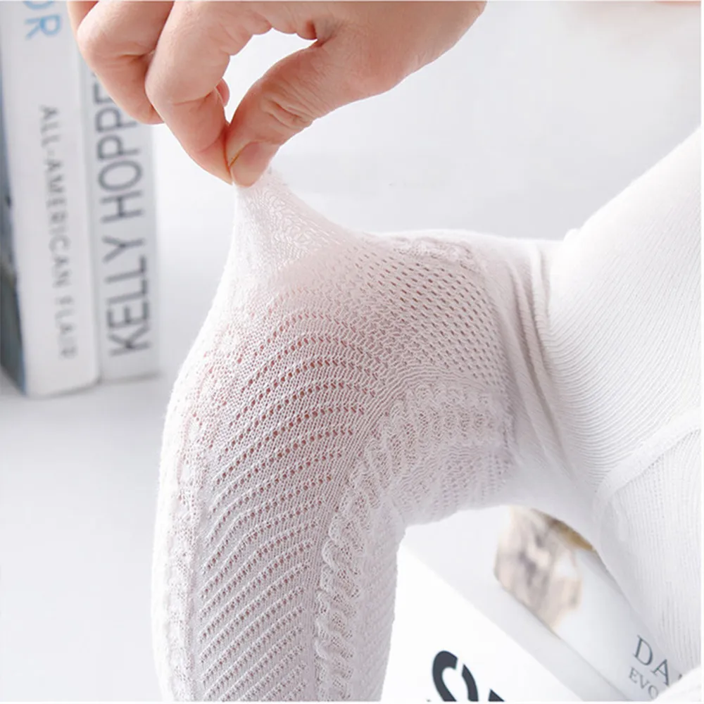 Baby Girl Casual Solid Middle Stockings White image 2