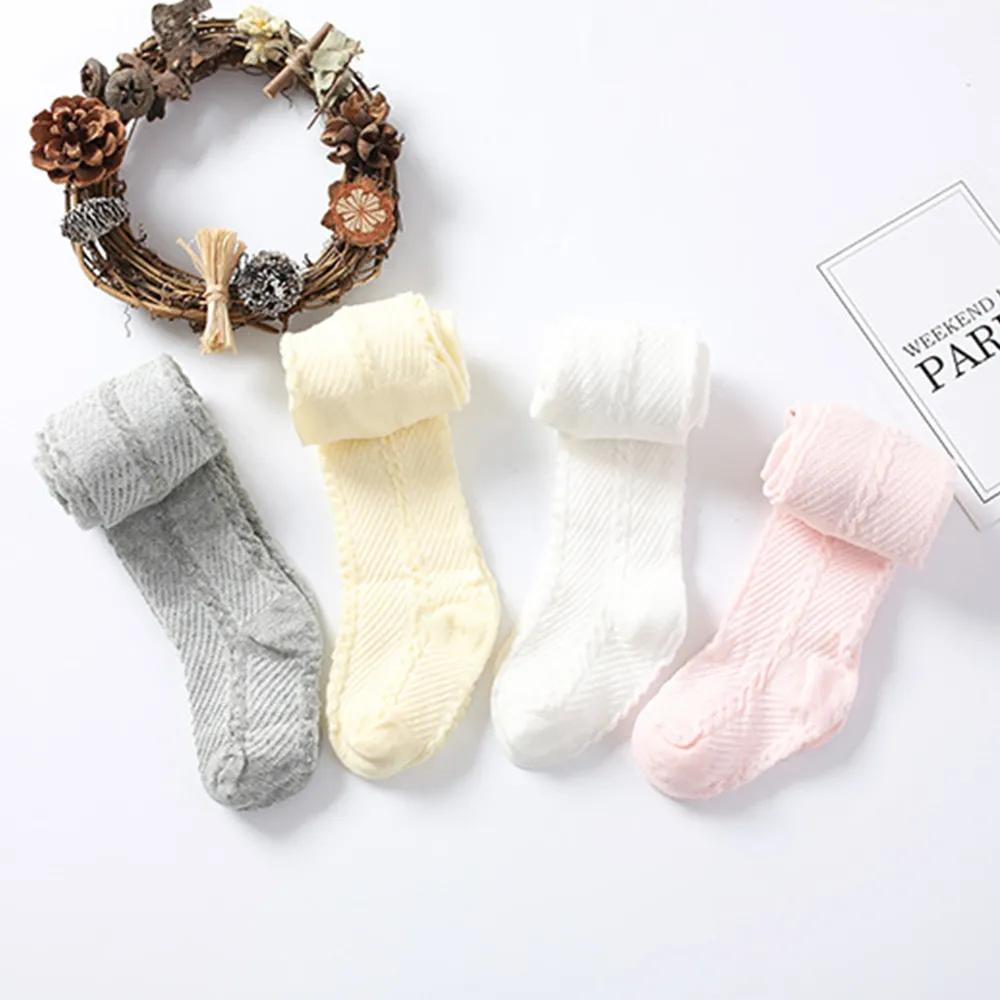 Baby Girl Casual Solid Middle Stockings White image 5
