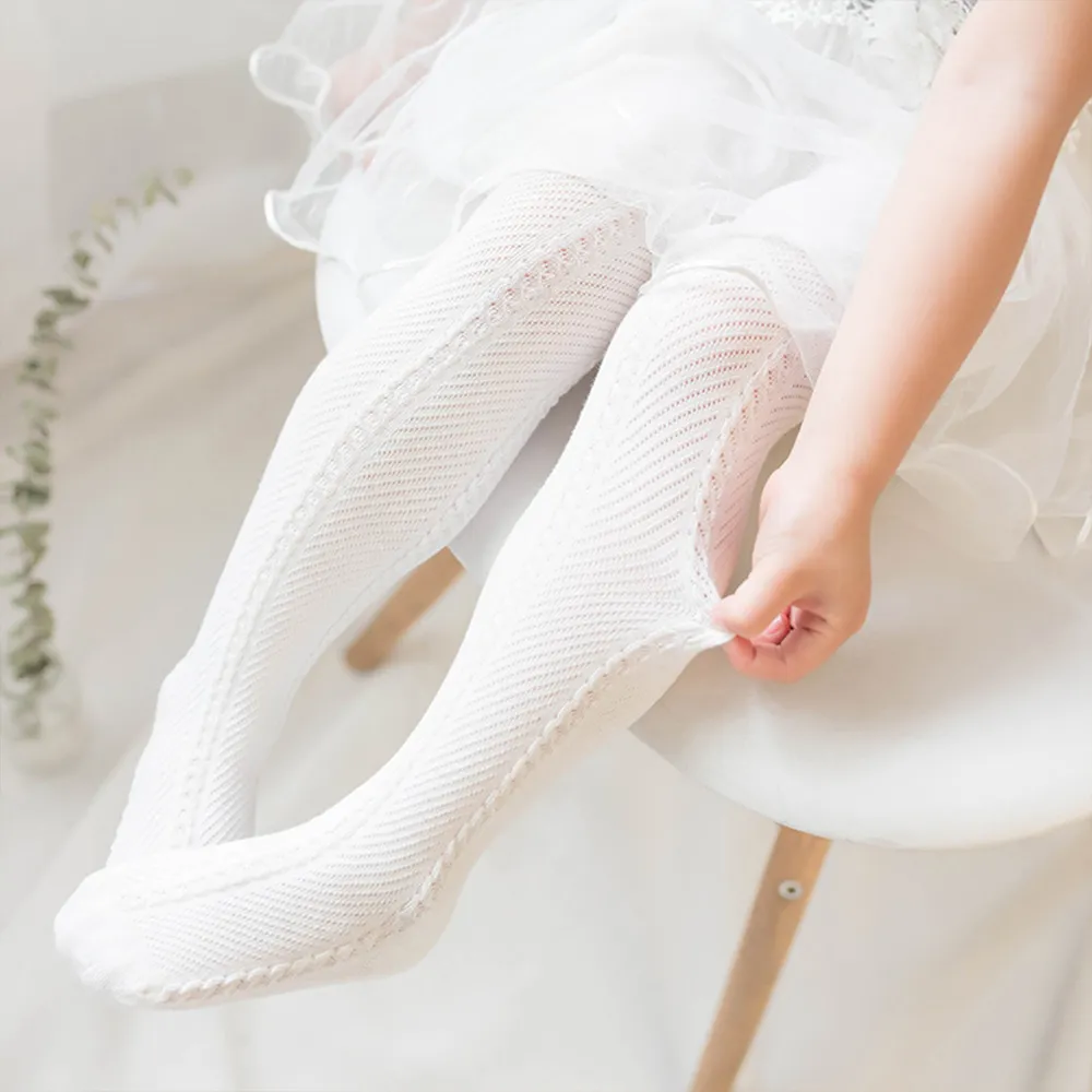 طفلة عارضة جوارب متوسطة صلبة أبيض big image 1