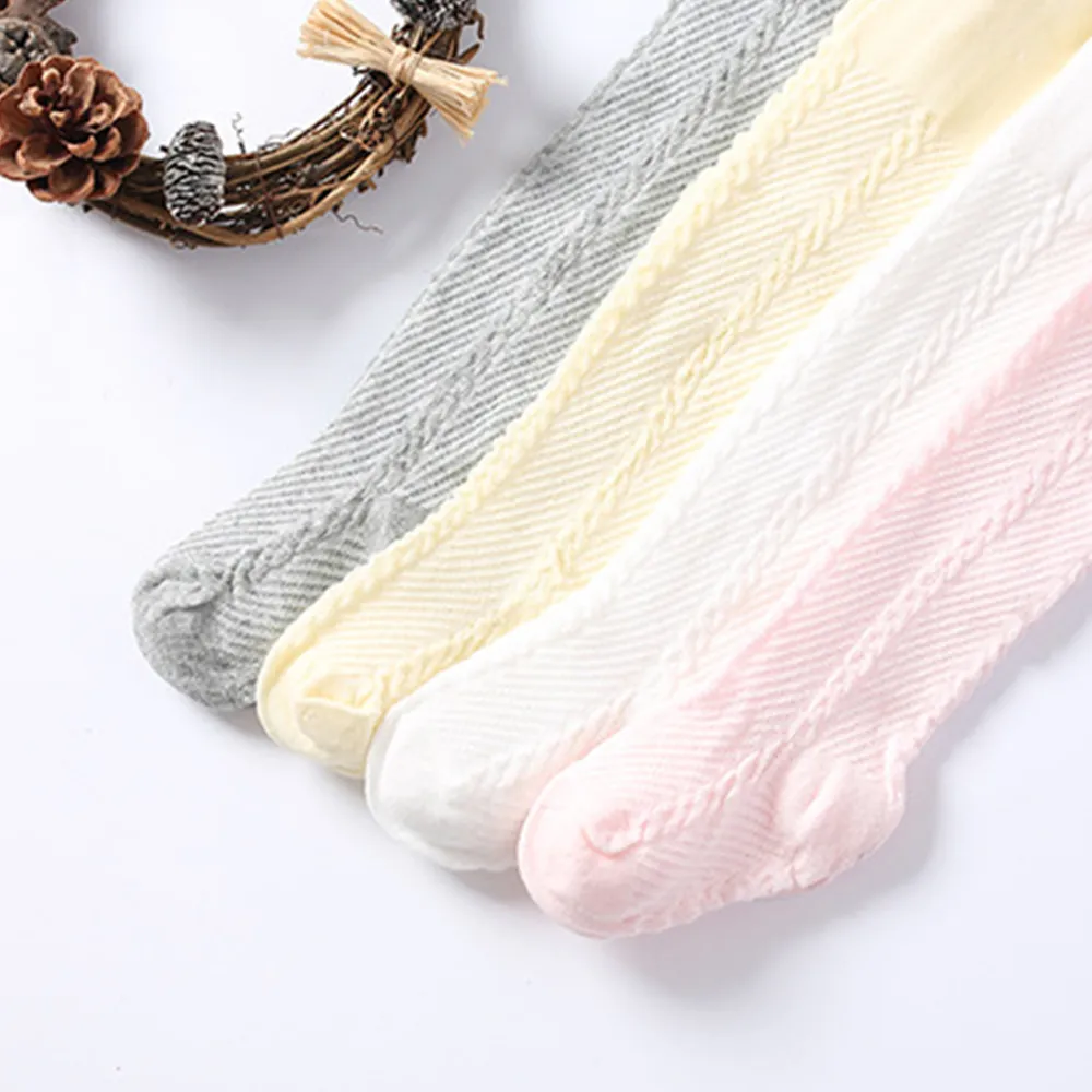 Baby Girl Casual Solid Middle Stockings White image 4