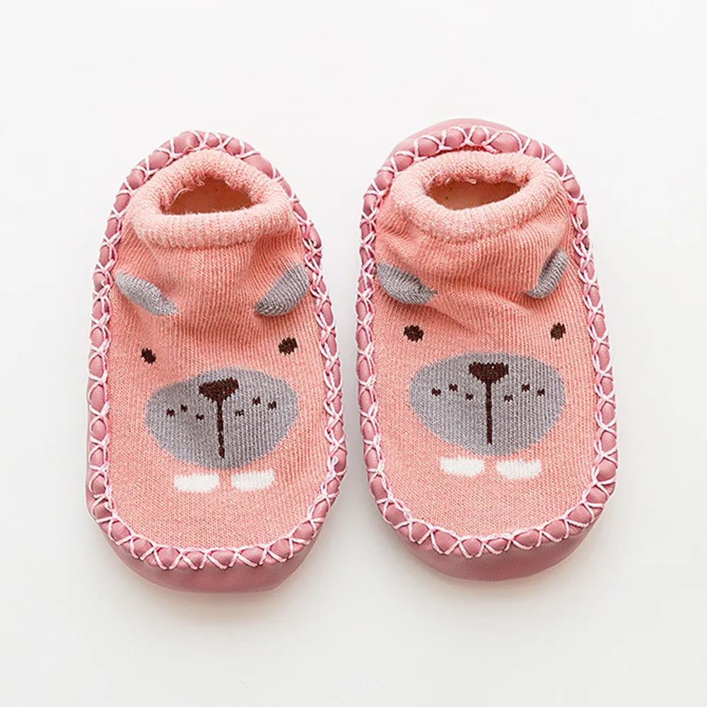 Baby Cartoon Animal Colorful Socks Pink big image 1