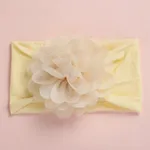 Solides Stirnband mit Blumendekor für Mädchen gelb