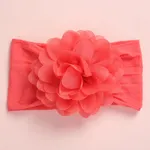 faixa de cabeça de decoração de flores sólidas para meninas Vermelho Claro