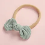 Pretty Bowknot Solid Hairband for Girls Light Green
