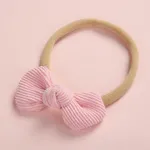 Pretty Bowknot Solid Hairband for Girls Pink