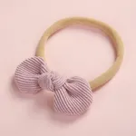 Pretty Bowknot Solid Hairband for Girls Dark Pink