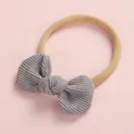 Pretty Bowknot Solid Hairband for Girls Grey