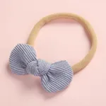 Pretty Bowknot Solid Hairband for Girls Light Blue