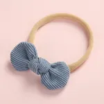 Pretty Bowknot Solid Hairband for Girls Deep Blue