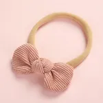 Pretty Bowknot Solid Hairband for Girls Coral