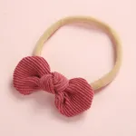Pretty Bowknot Solid Hairband for Girls Brick red