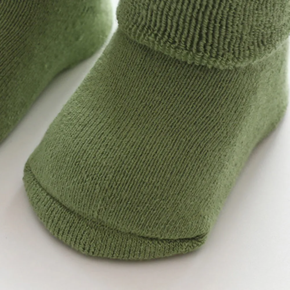bebé / calcetines de invierno sólidos niño Verde big image 1