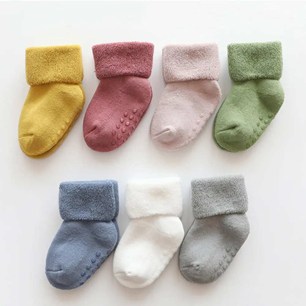 Baby / Toddler Winter Solid Socks Green big image 1