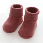 Baby / Toddler Winter Solid Socks Burgundy