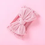 solide Schleifenhaarbänder für Mädchen rosa