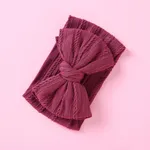 Solid Bowknot Hairbands for Girls Burgundy