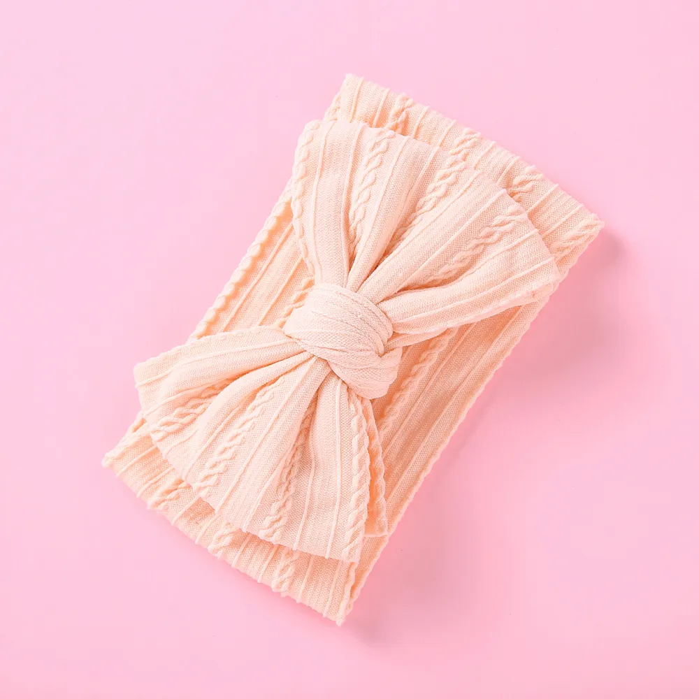 Solid Bowknot Hairbands for Girls Orange