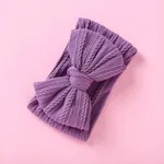 Solid Bowknot Hairbands for Girls Purple