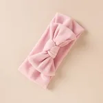 Solides Bowknot-Stirnband für Mädchen rosa