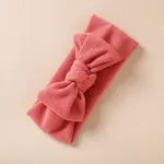 Solid Bowknot Headband for Girl Light Red
