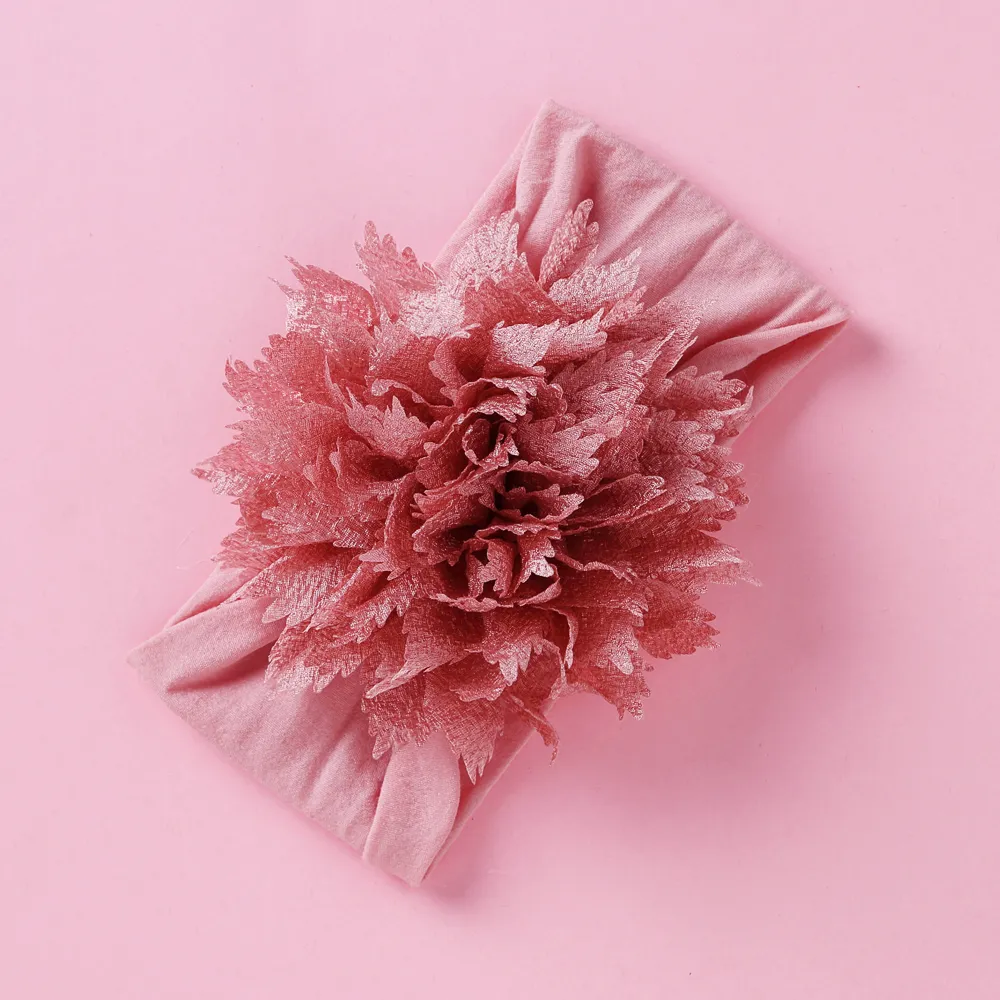 Baby / Toddler Girl Sweet Floral Headband Dark Pink