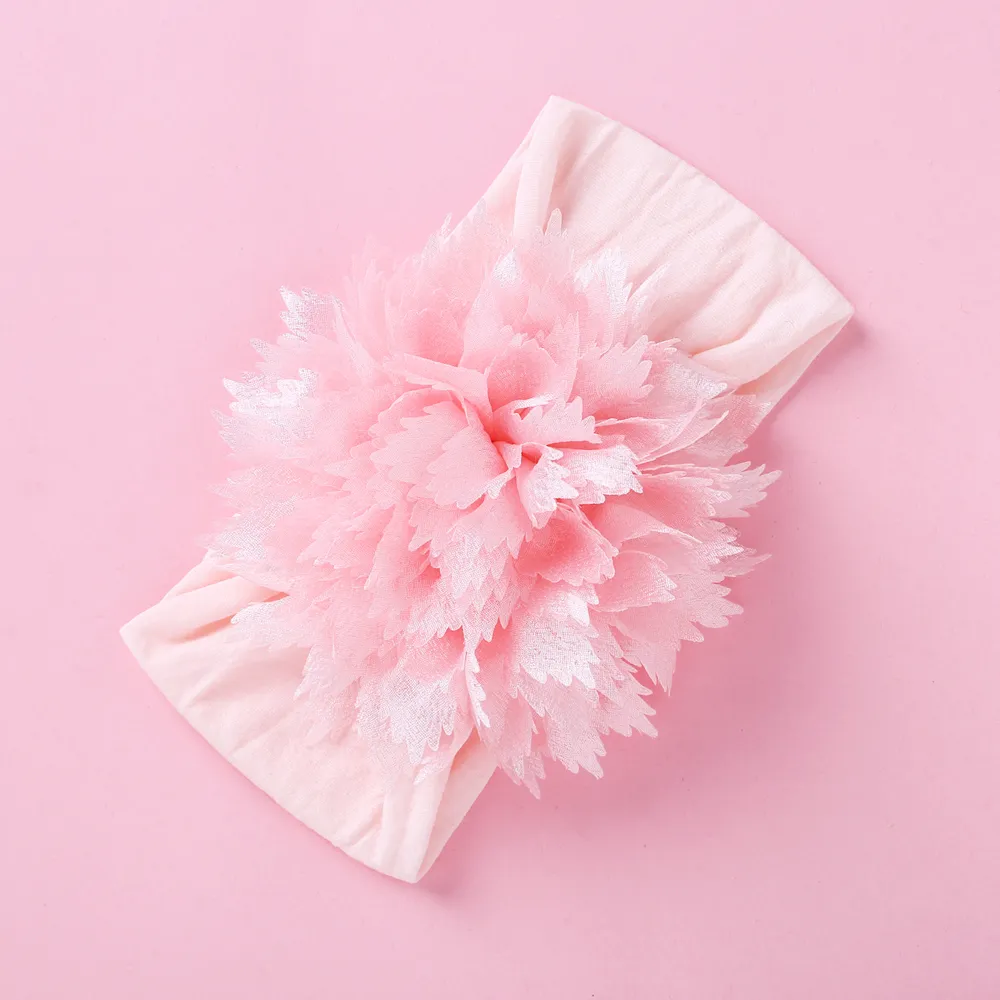 Baby / Toddler Girl Sweet Floral Headband Light Pink big image 1