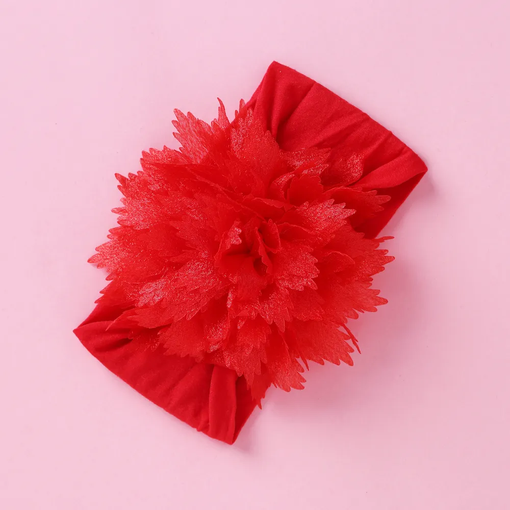 Baby / Toddler Girl Sweet Floral Headband Red