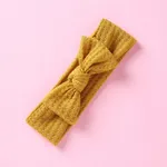 bandeau nœud papillon tricoté solide pour bébé/tout-petit fille Gingembre