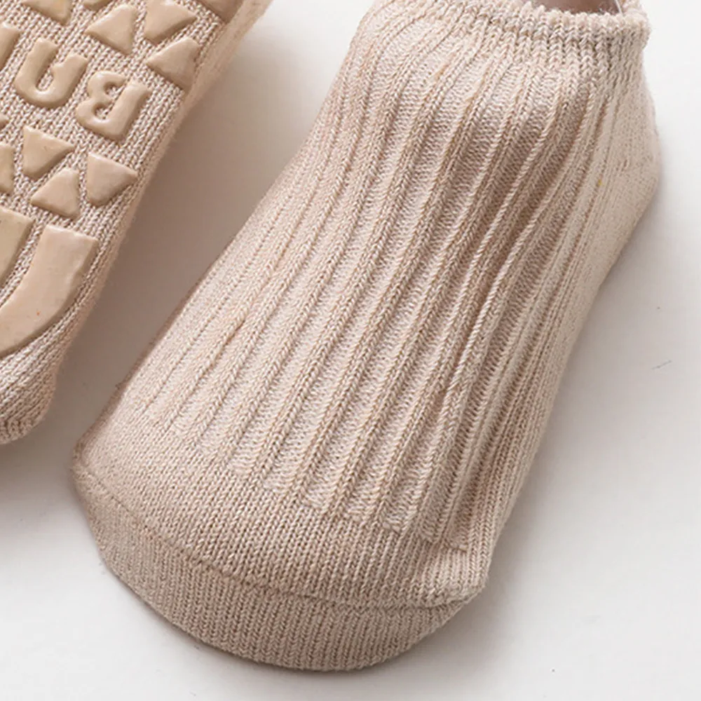 chaussettes tricotées solides pour bébé / tout-petit Kaki big image 1