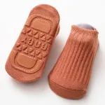 Baby / Toddler Solid Knitted Socks Brick red